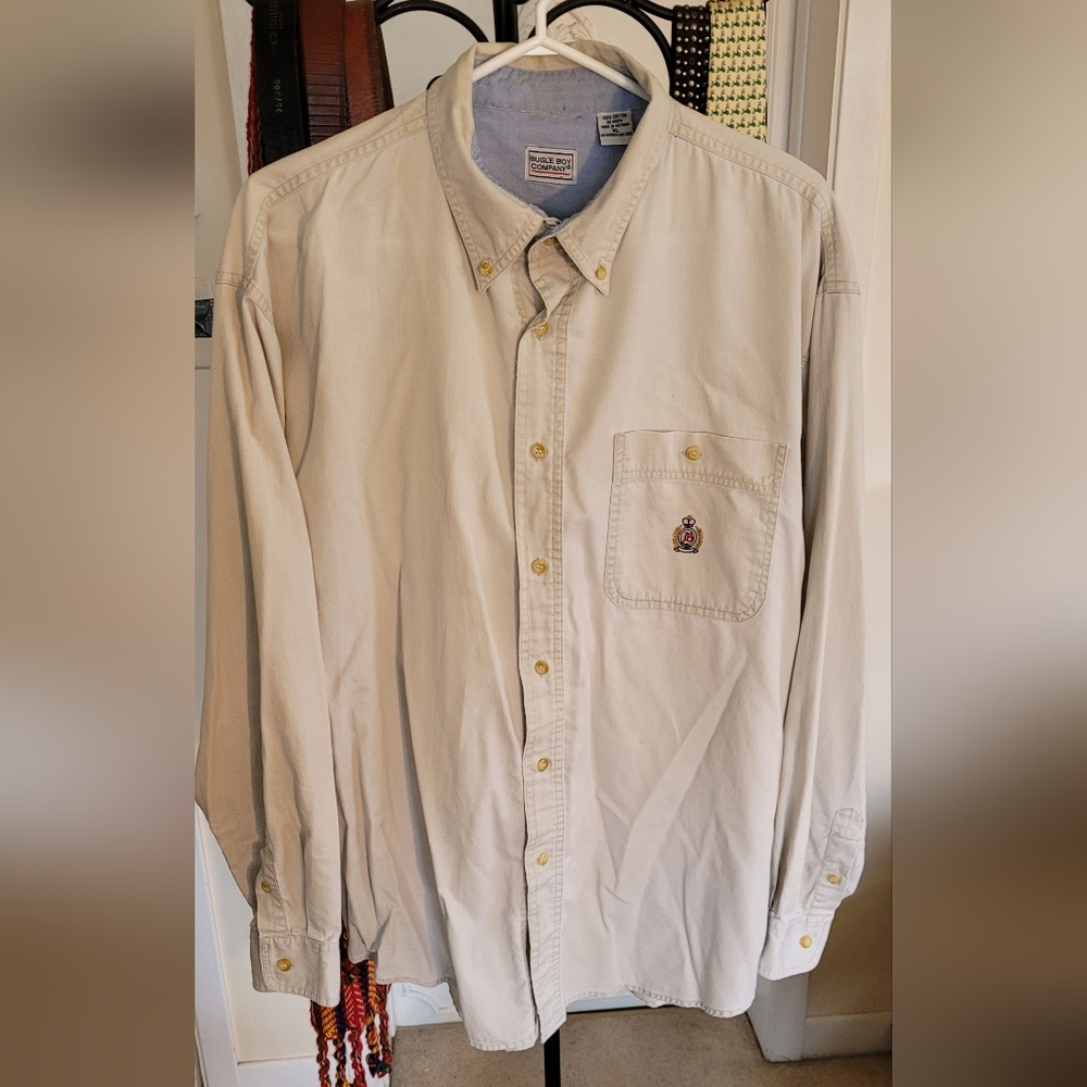 Vintage Bugle Boy Long Sleeve Button-Up Shirt